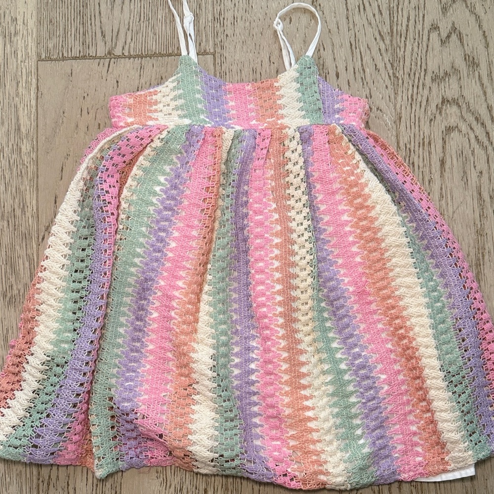 Cotton On Kids Pastel Crochet Top